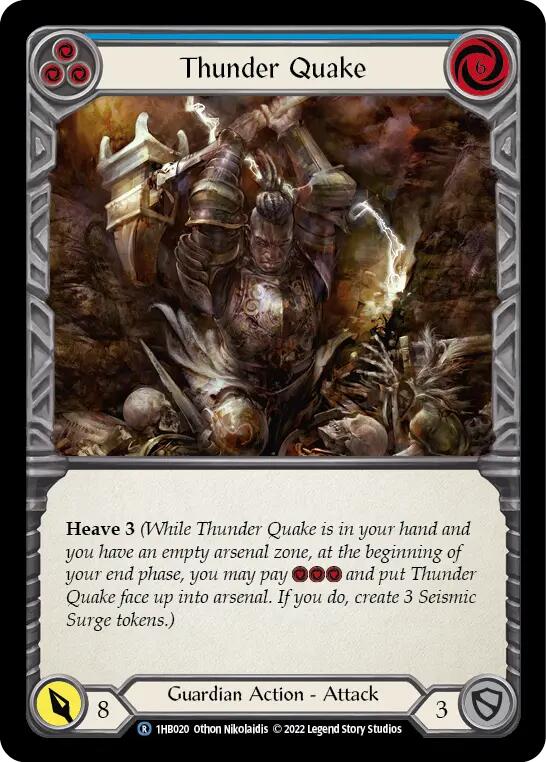 Thunder Quake (Blue) [1HB020] (History Pack 1 Bravo Blitz Deck) | Devastation Store