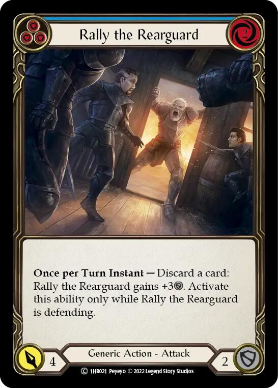 Rally the Rearguard (Blue) [1HB021] (History Pack 1 Bravo Blitz Deck) | Devastation Store