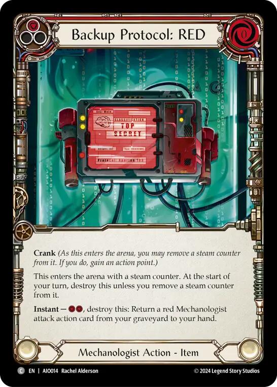 Backup Protocol: RED (Red) [AIO014] (Armory Deck: Dash) | Devastation Store