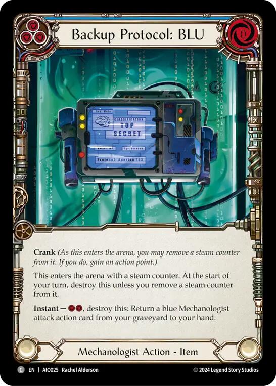 Backup Protocol: BLU (Blue) [AIO025] (Armory Deck: Dash) | Devastation Store