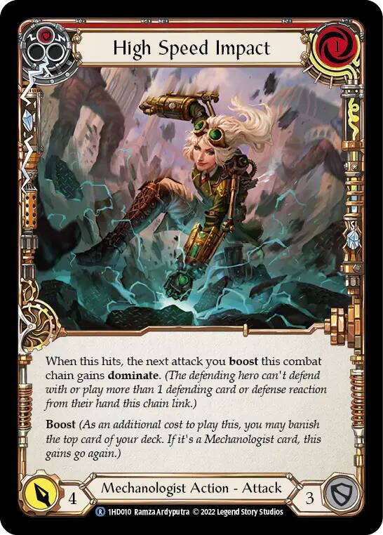 High Speed Impact (Red) [1HD010] (History Pack 1 Dash Blitz Deck) | Devastation Store