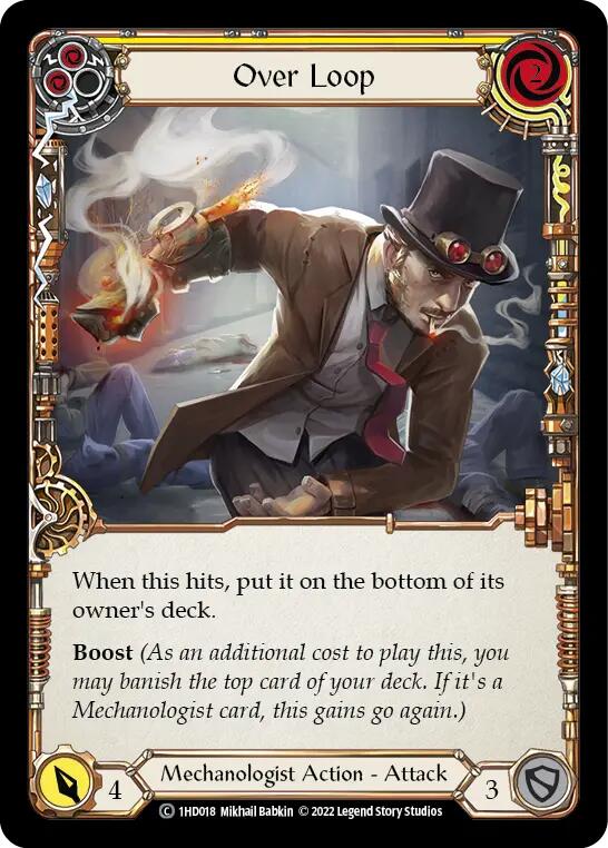 Over Loop (Yellow) [1HD018] (History Pack 1 Dash Blitz Deck) | Devastation Store