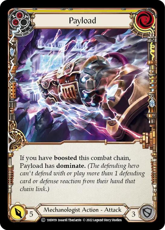 Payload (Yellow) [1HD019] (History Pack 1 Dash Blitz Deck) | Devastation Store