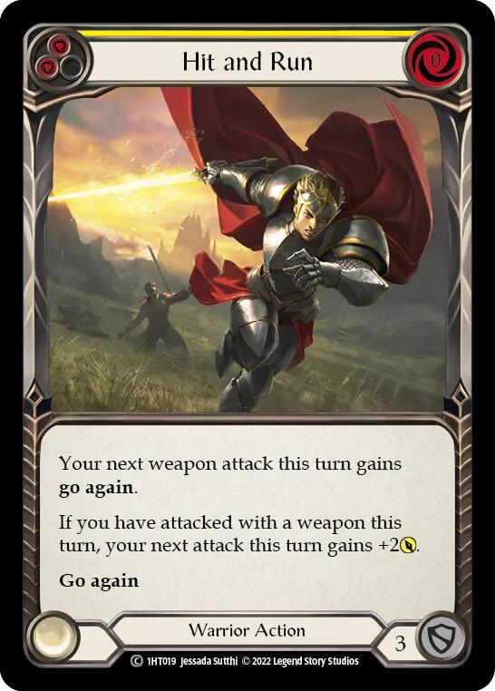 Hit and Run (Yellow) [1HT019] (History Pack 1 Dorinthea Blitz Deck) | Devastation Store