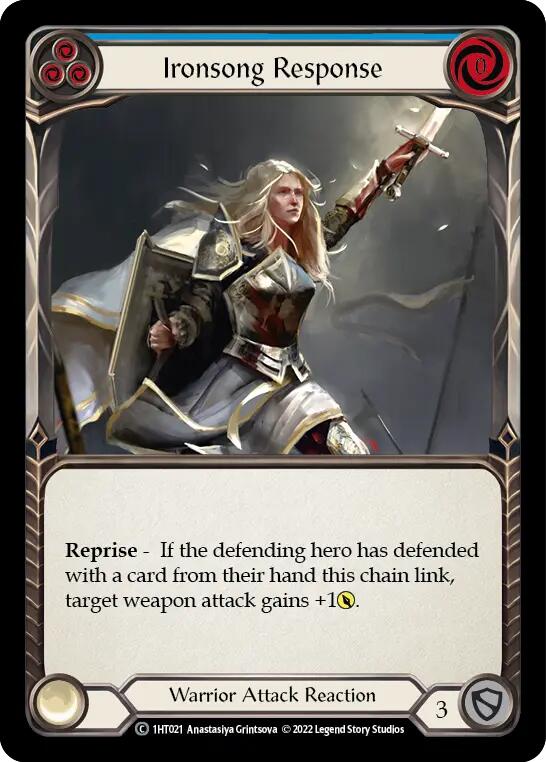 Ironsong Response (Blue) [1HT021] (History Pack 1 Dorinthea Blitz Deck) | Devastation Store