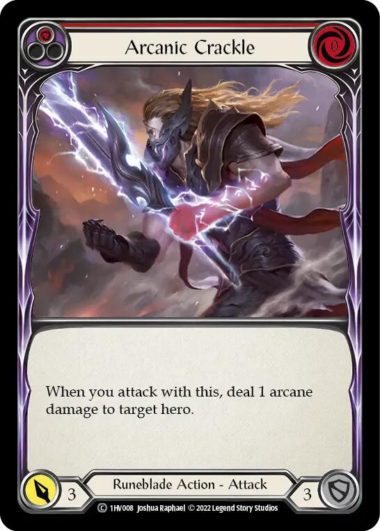 Arcanic Crackle (Red) [1HV008] (Historic Pack 1 Blitz Deck Viserai) | Devastation Store