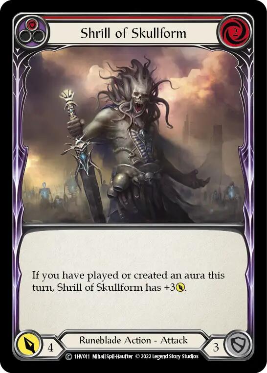 Shrill of Skullform (Red) [1HV011] (Historic Pack 1 Blitz Deck Viserai) | Devastation Store