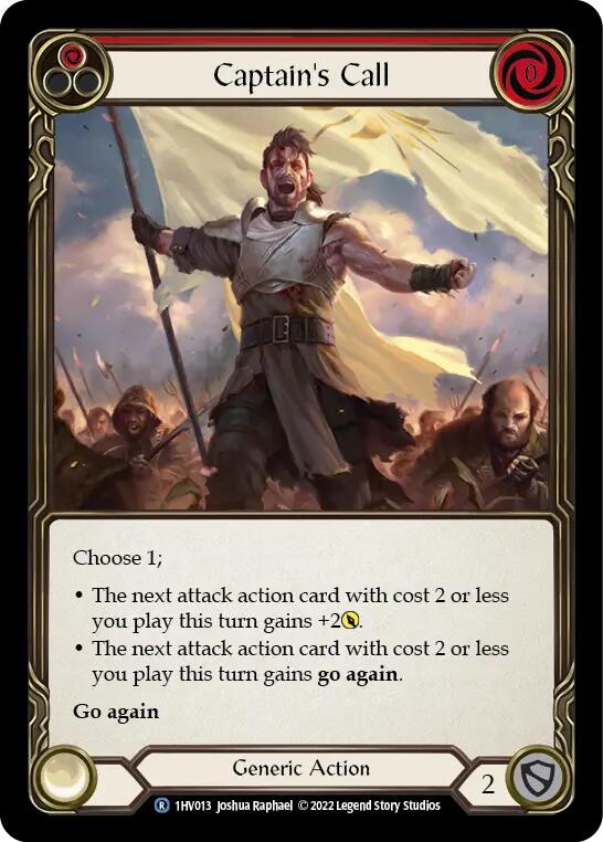 Captain's Call (Red) [1HV013] (Historic Pack 1 Blitz Deck Viserai) | Devastation Store