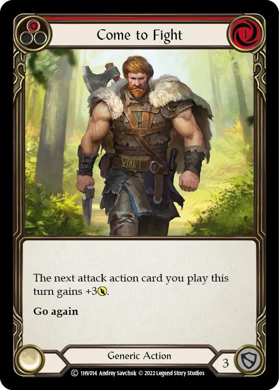 Come to Fight (Red) [1HV014] (Historic Pack 1 Blitz Deck Viserai) | Devastation Store