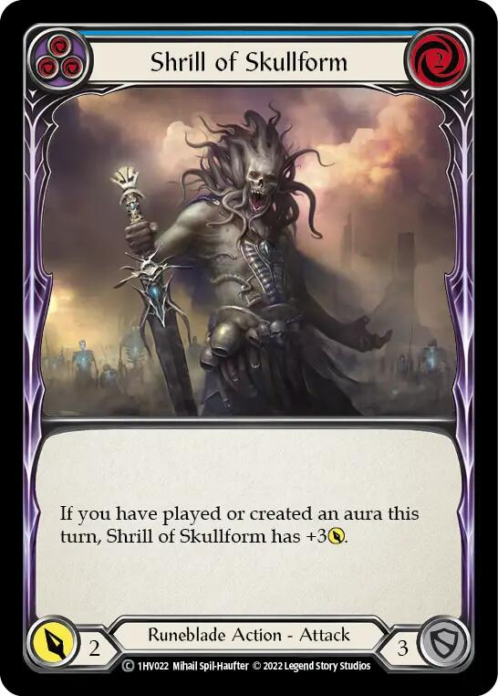 Shrill of Skullform (Blue) [1HV022] (Historic Pack 1 Blitz Deck Viserai) | Devastation Store