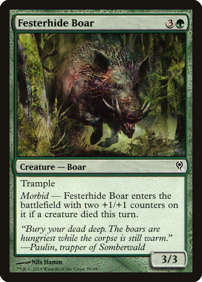 Festerhide Boar [Duel Decks: Jace vs. Vraska] | Devastation Store