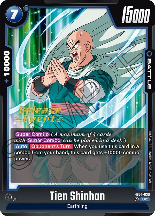 Tien Shinhan (FB04-039) [Ultra Limit Release Event Cards] | Devastation Store