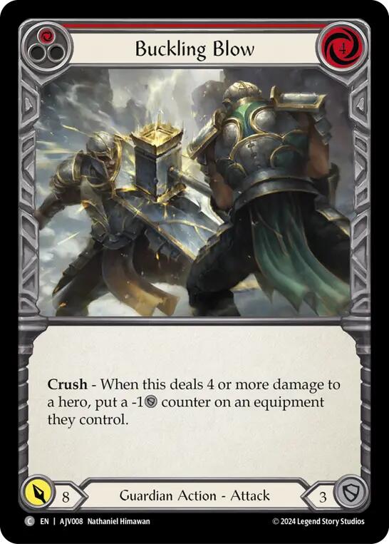 Buckling Blow (Red) [AJV008] (Armory Deck: Jarl Vetreidi) | Devastation Store