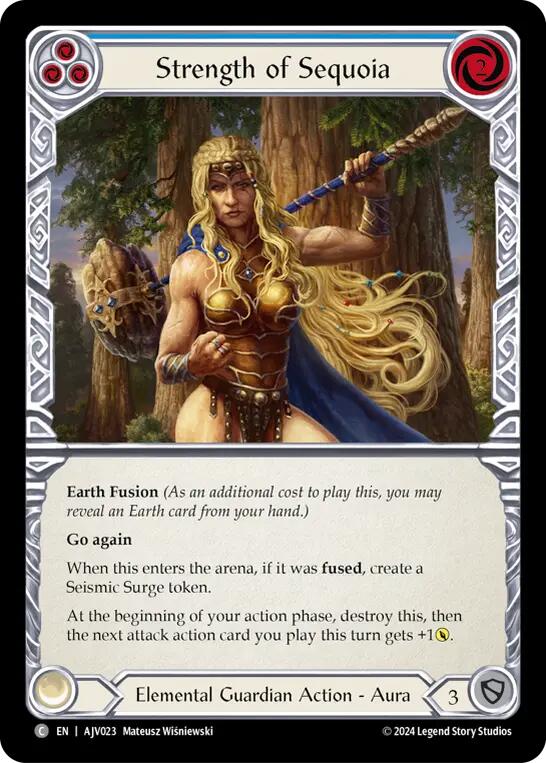 Strength of Sequoia (Blue) [AJV023] (Armory Deck: Jarl Vetreidi) | Devastation Store