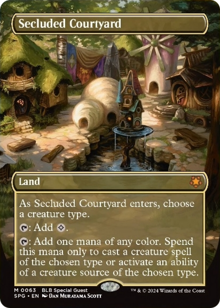 Secluded Courtyard (Borderless) [Bloomburrow Special Guests] | Devastation Store