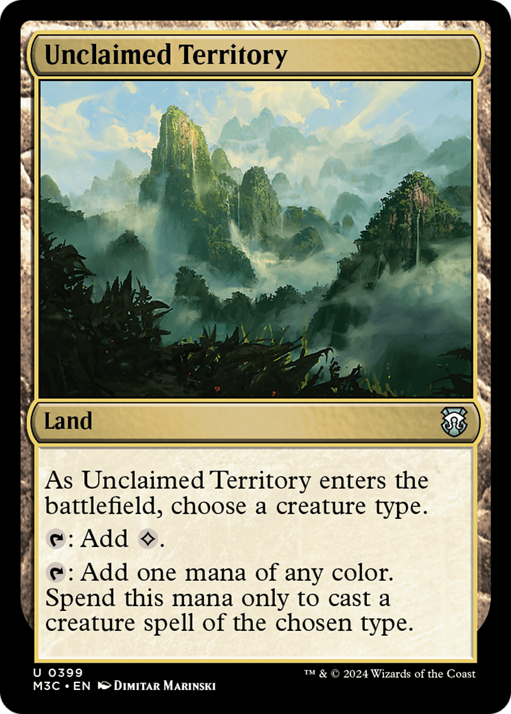 Unclaimed Territory (Ripple Foil) [Modern Horizons 3 Commander] | Devastation Store