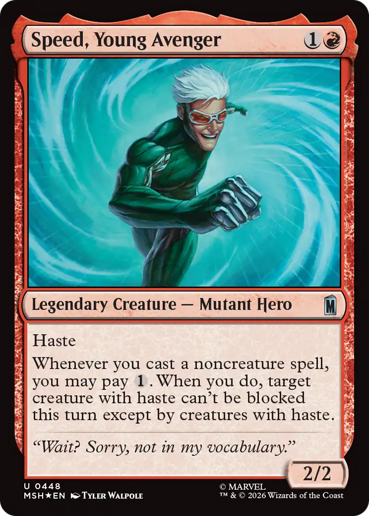Speed, Young Avenger (Surge Foil) [Marvel Super Heroes] | Devastation Store