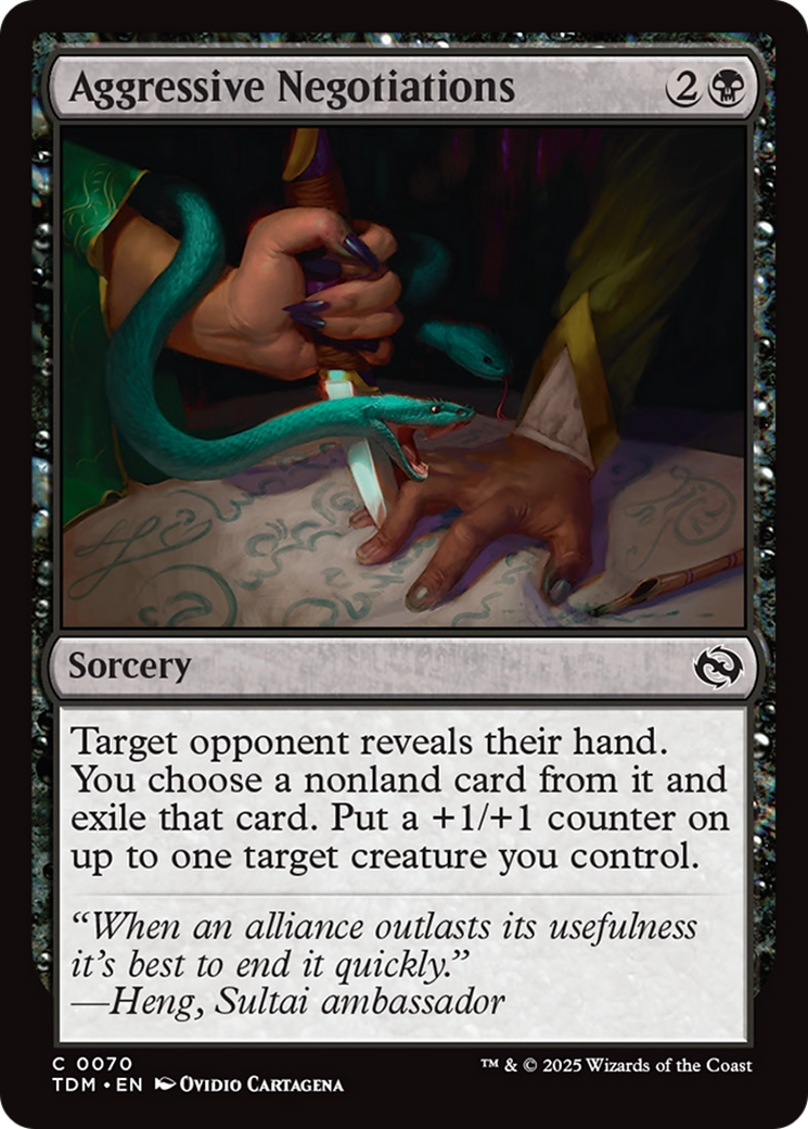 Aggressive Negotiations [Tarkir: Dragonstorm] | Devastation Store