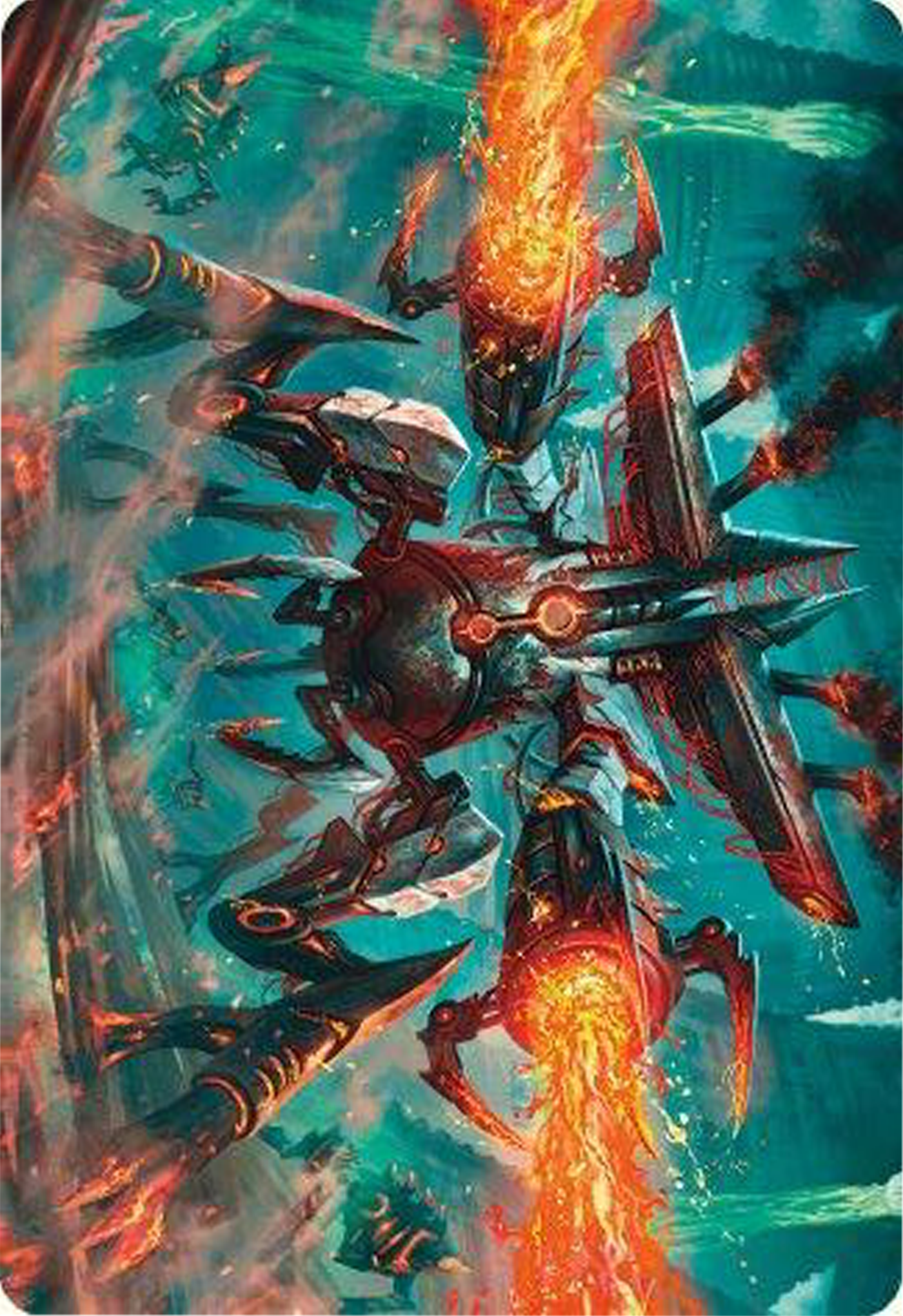Exterminator Magmarch Art Card [Modern Horizons 3 Art Series] | Devastation Store
