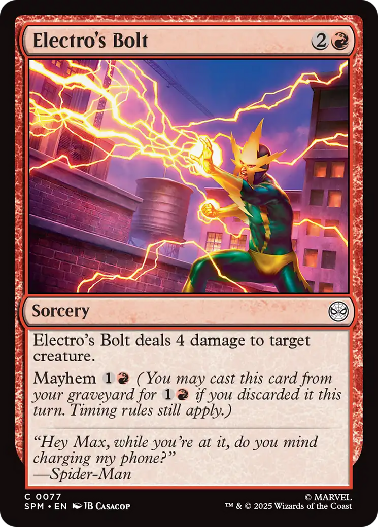 Electro's Bolt [Marvel's Spider-Man] | Devastation Store
