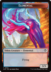 Elemental (0002) // Treasure Double-Sided Token [Secrets of Strixhaven Tokens] | Devastation Store
