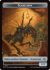 Saproling // Scarecrow Double-Sided Token [Lorwyn Eclipsed Tokens] | Devastation Store