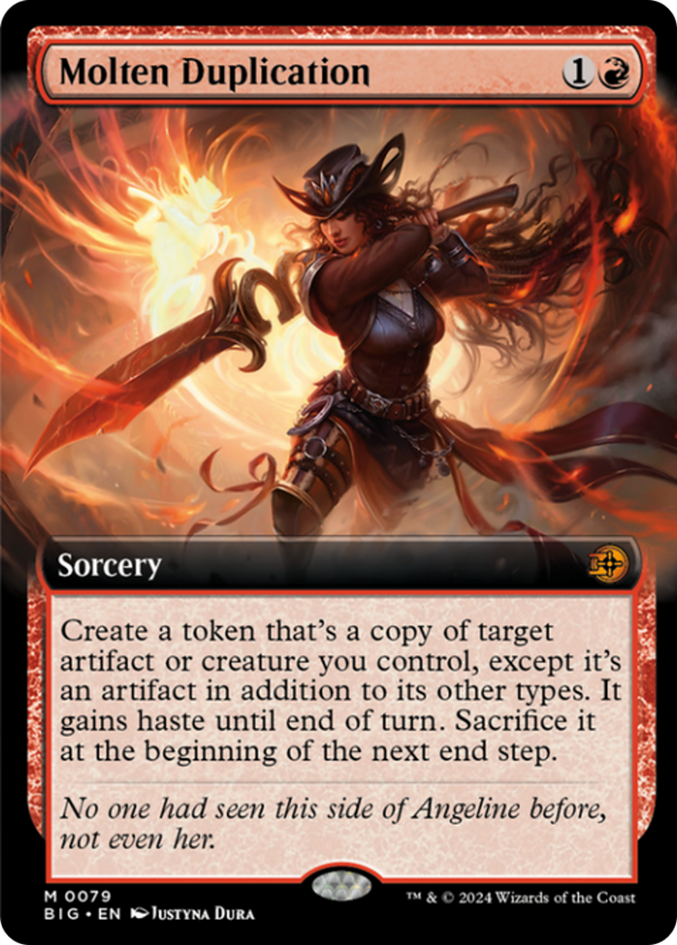Molten Duplication (Extended Art) [Outlaws of Thunder Junction: The Big Score] | Devastation Store