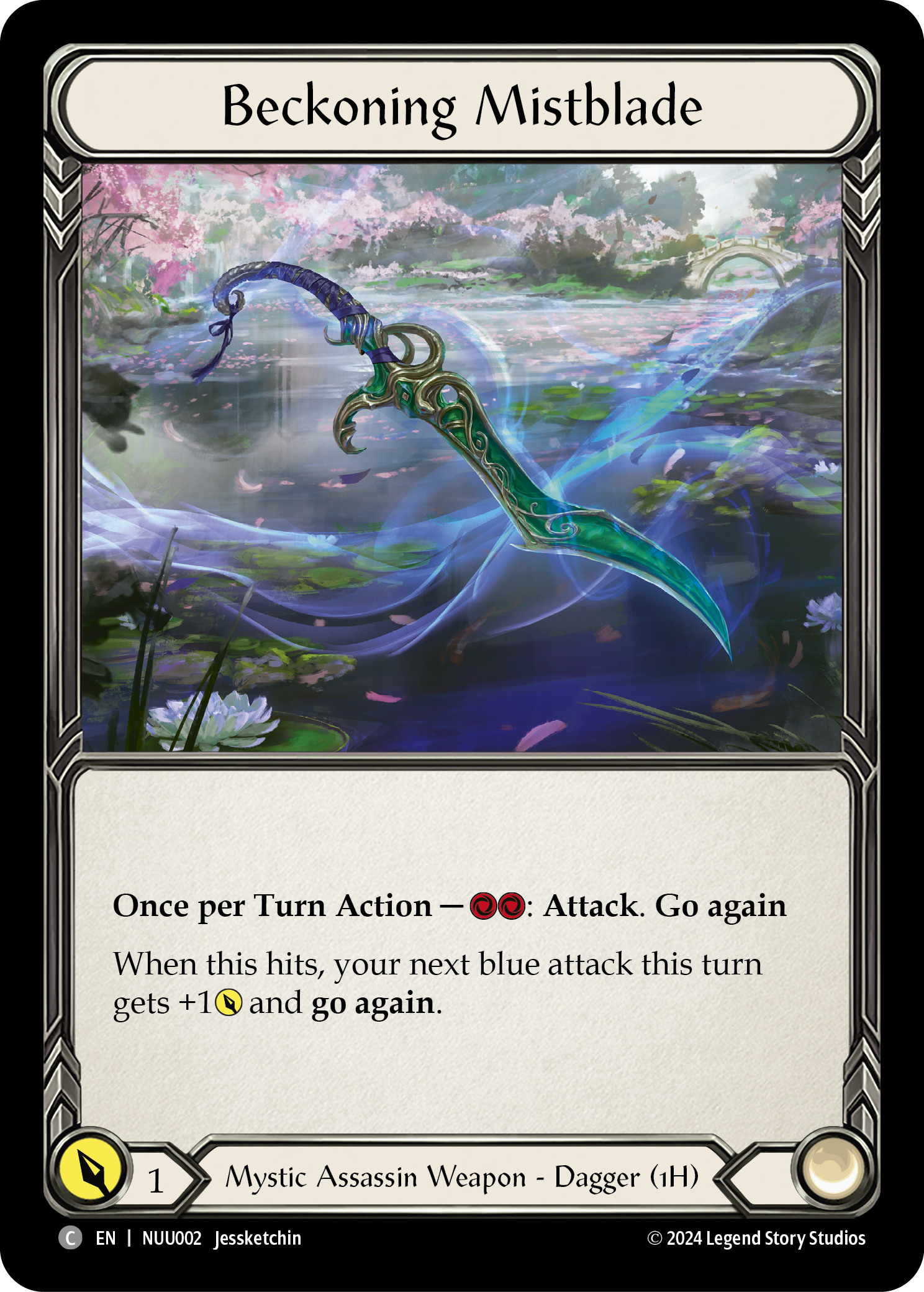 Beckoning Mistblade [NUU002] (Part the Mistveil Nuu Blitz Deck) | Devastation Store
