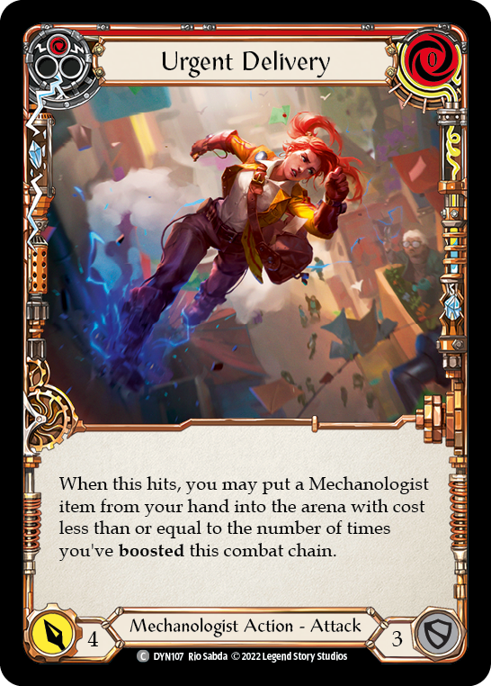 Urgent Delivery (Red) [DYN107] (Dynasty)  Rainbow Foil | Devastation Store