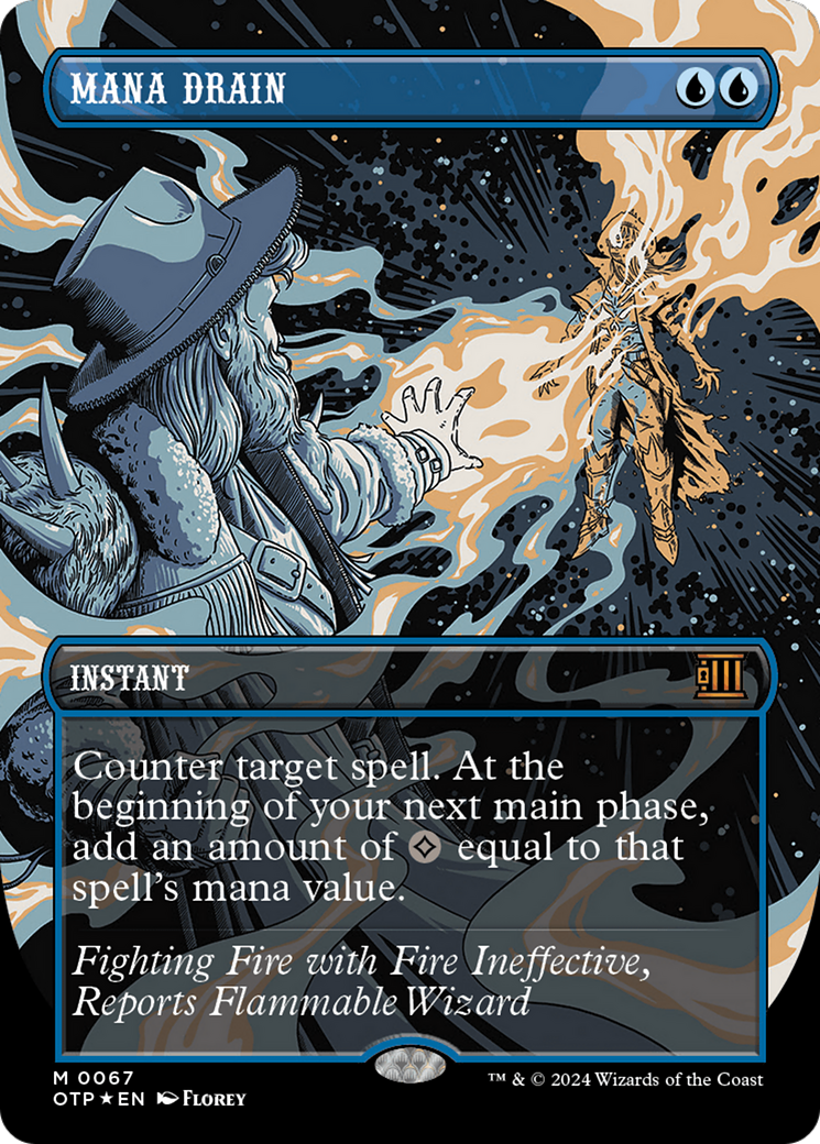 Mana Drain (Textured Foil) [Outlaws of Thunder Junction: Breaking News] | Devastation Store