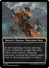 Bounty: Eriana, Wrecking Ball // Bounty Rules Double-Sided Token [Outlaws of Thunder Junction Commander Tokens] | Devastation Store