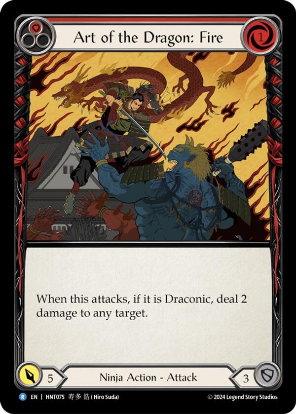 Art of the Dragon: Fire [HNT075] (The Hunted)  Rainbow Foil | Devastation Store