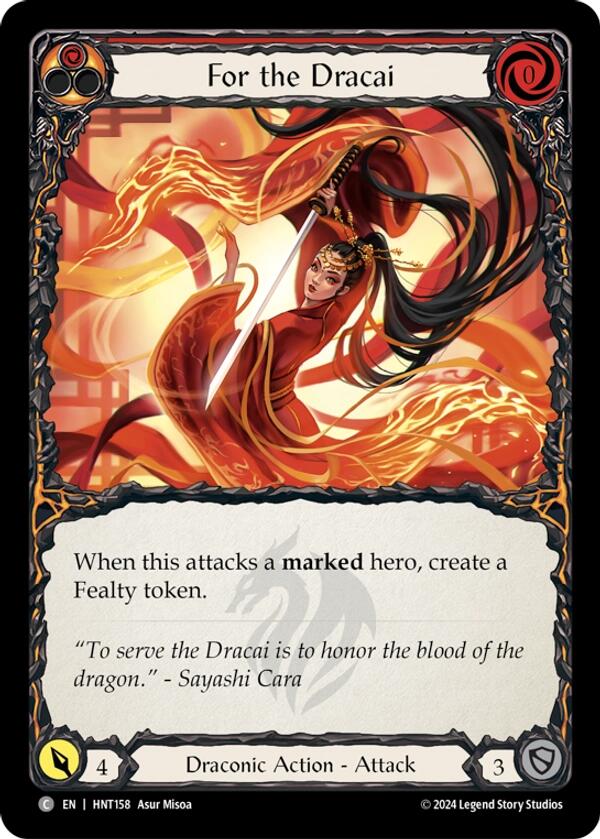For the Dracai [HNT158] (The Hunted)  Rainbow Foil | Devastation Store
