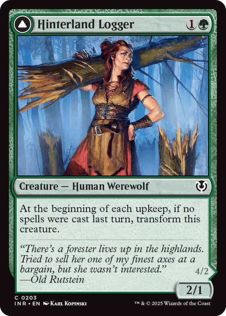 Hinterland Logger // Timber Shredder [Innistrad Remastered] | Devastation Store