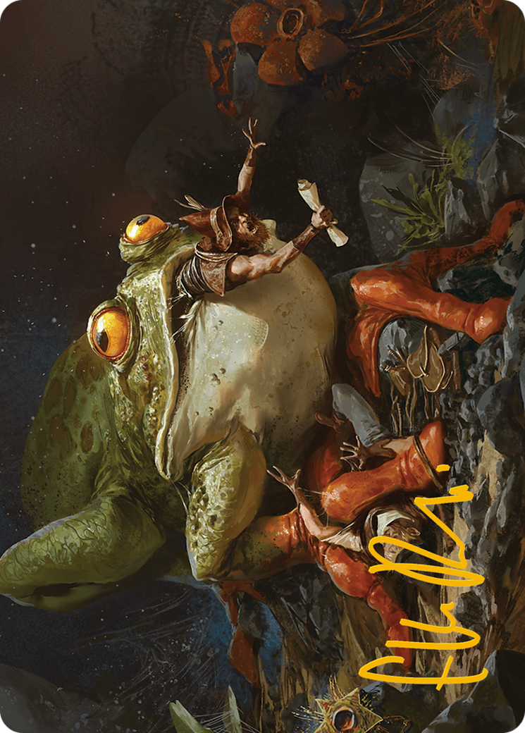Rampant Frogantua Art Card (Gold-Stamped Signature) [Modern Horizons 3 Art Series] | Devastation Store