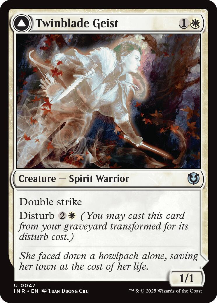 Twinblade Geist // Twinblade Invocation [Innistrad Remastered] | Devastation Store