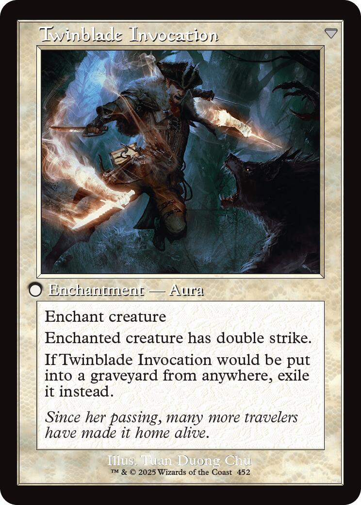 Twinblade Geist // Twinblade Invocation (Retro Frame) [Innistrad Remastered] | Devastation Store