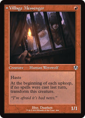 Village Messenger // Moonrise Intruder (Retro Frame) [Innistrad Remastered] | Devastation Store