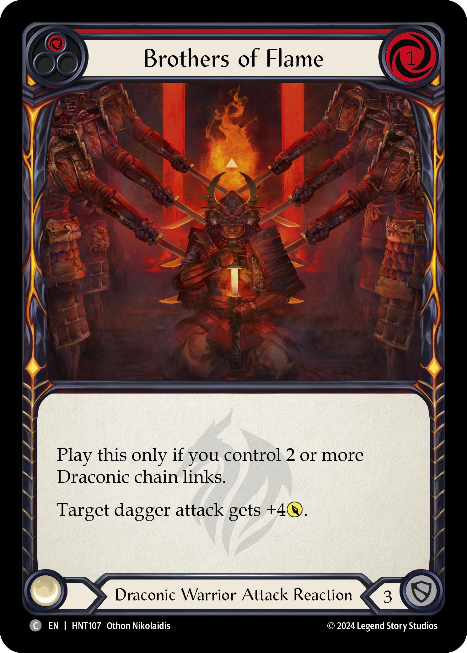 Brothers of Flame (Red) [HNT107] (The Hunted) | Devastation Store