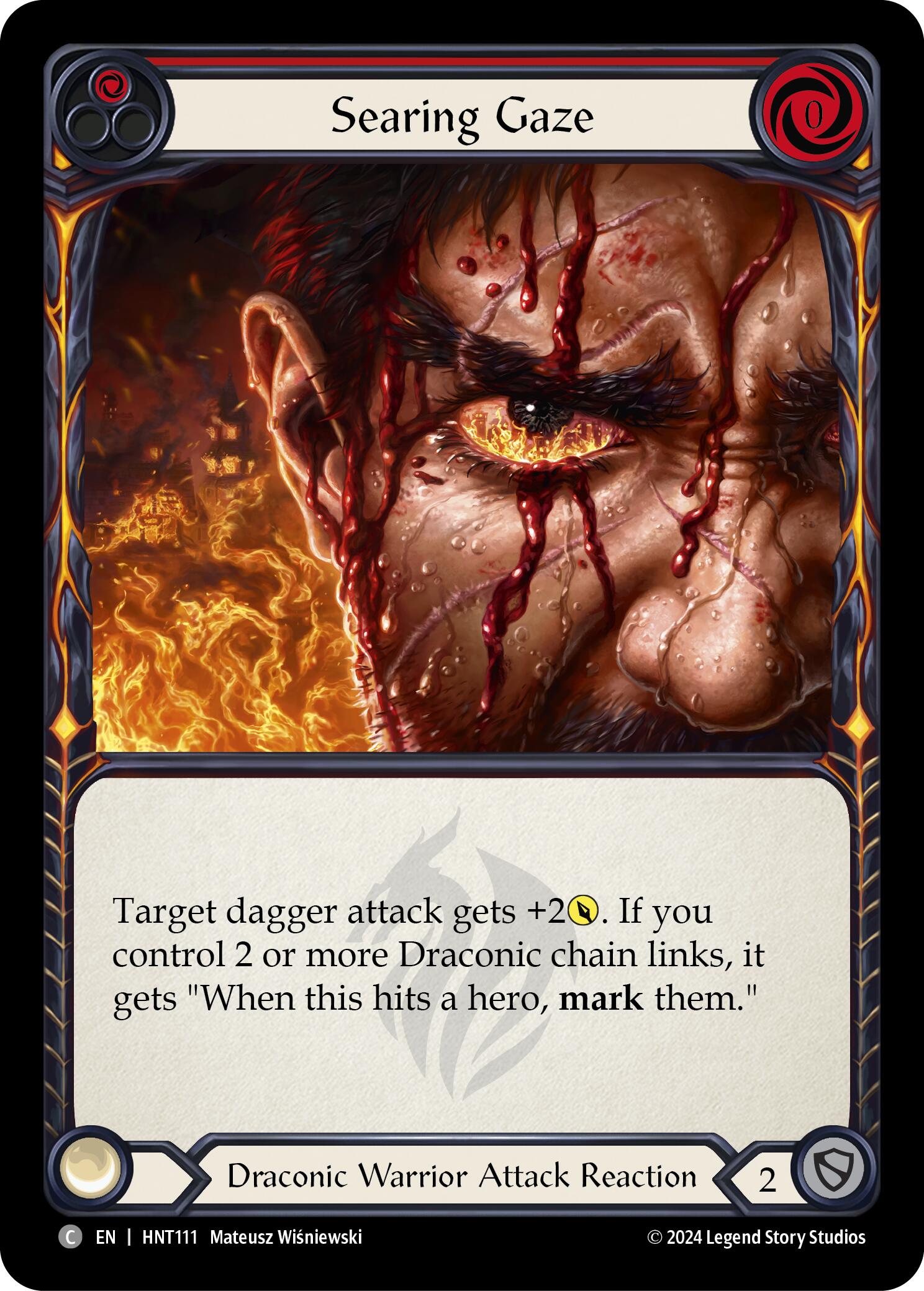 Searing Gaze (Red) [HNT111] (The Hunted) | Devastation Store