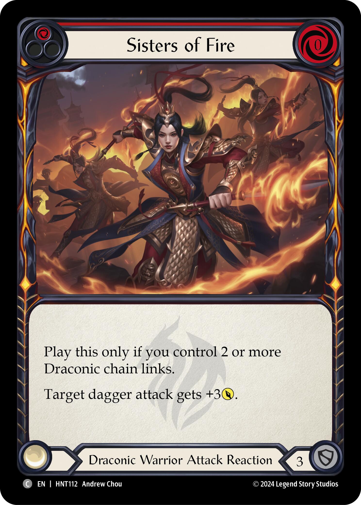 Sisters of Fire (Red) [HNT112] (The Hunted) | Devastation Store