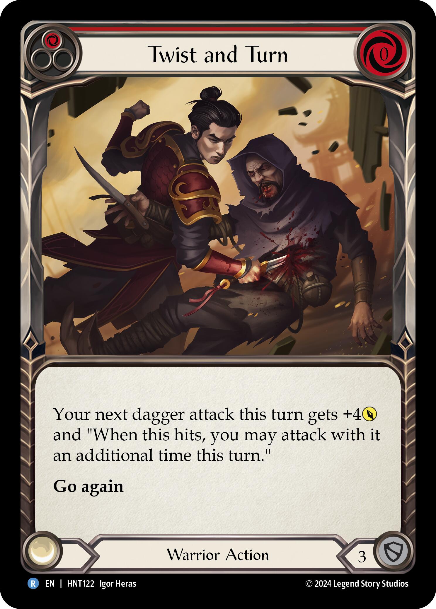 Twist and Turn (Red) [HNT122] (The Hunted)  Rainbow Foil | Devastation Store