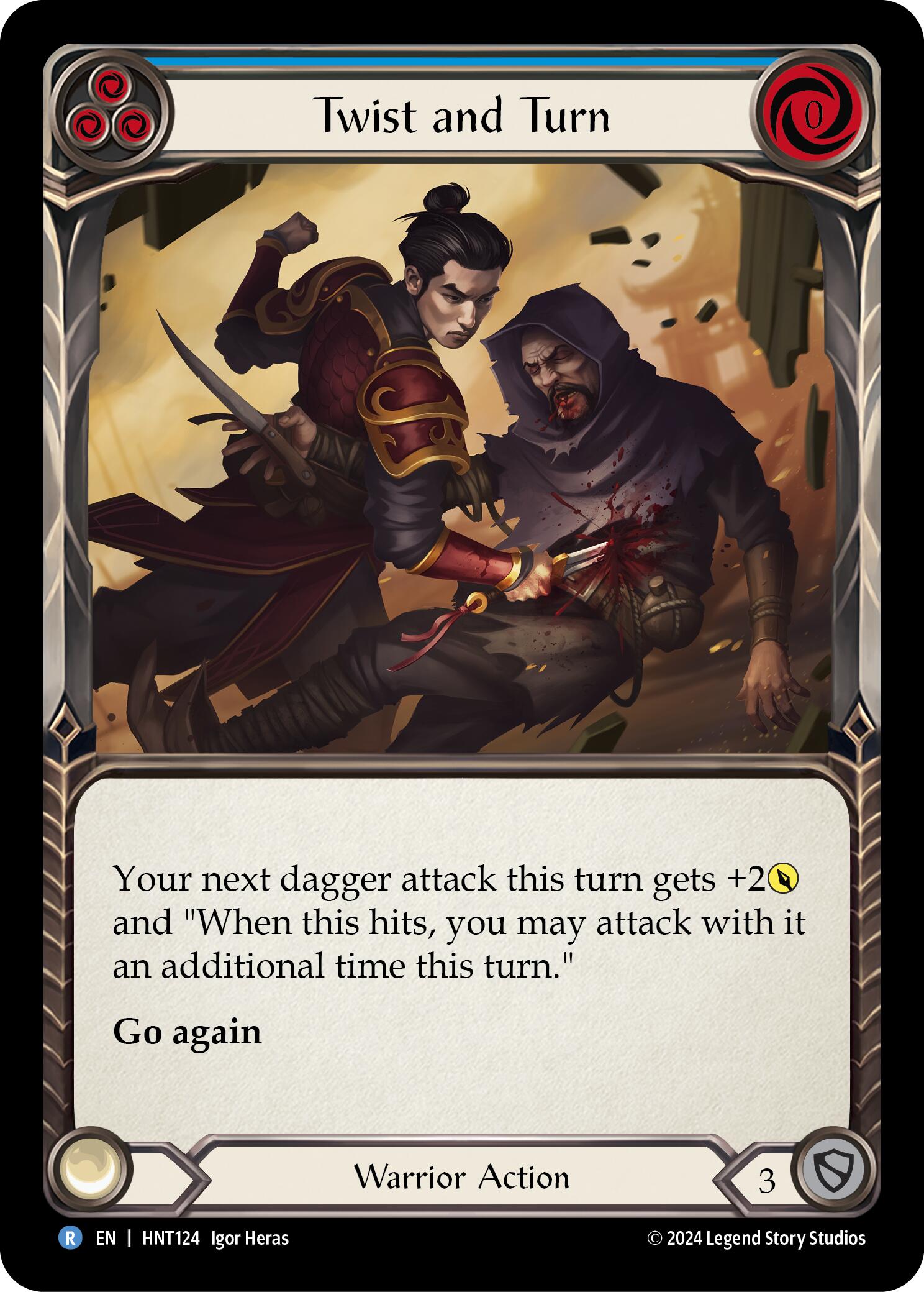 Twist and Turn (Blue) [HNT124] (The Hunted)  Rainbow Foil | Devastation Store