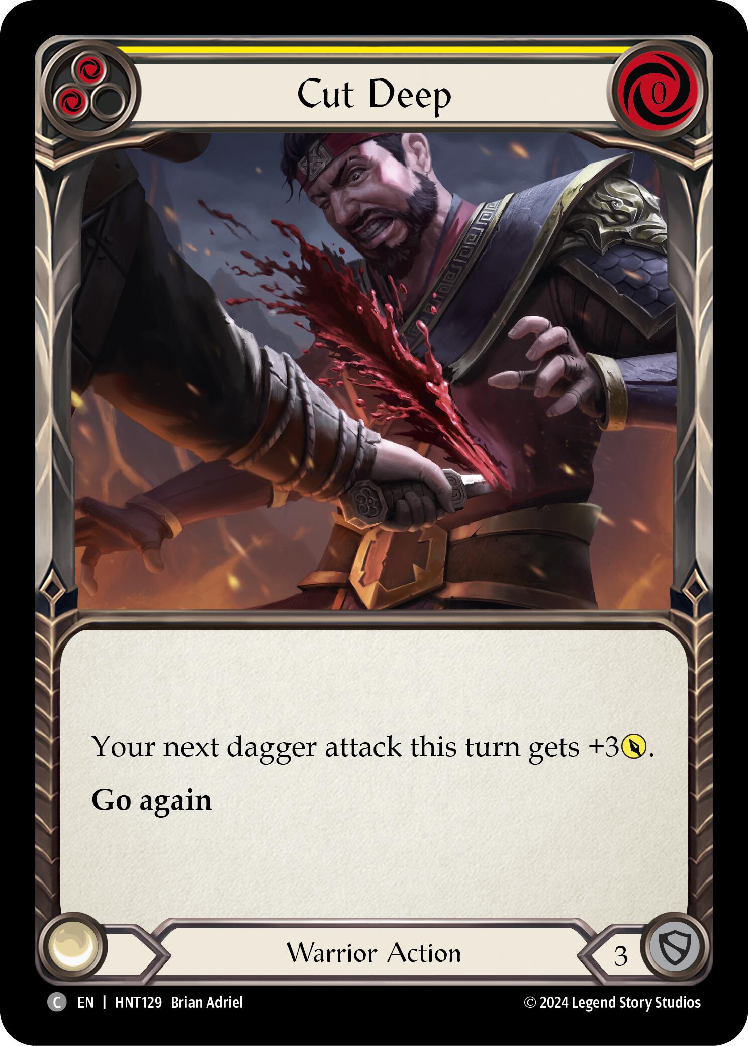Cut Deep (Yellow) [HNT129] (The Hunted)  Rainbow Foil | Devastation Store