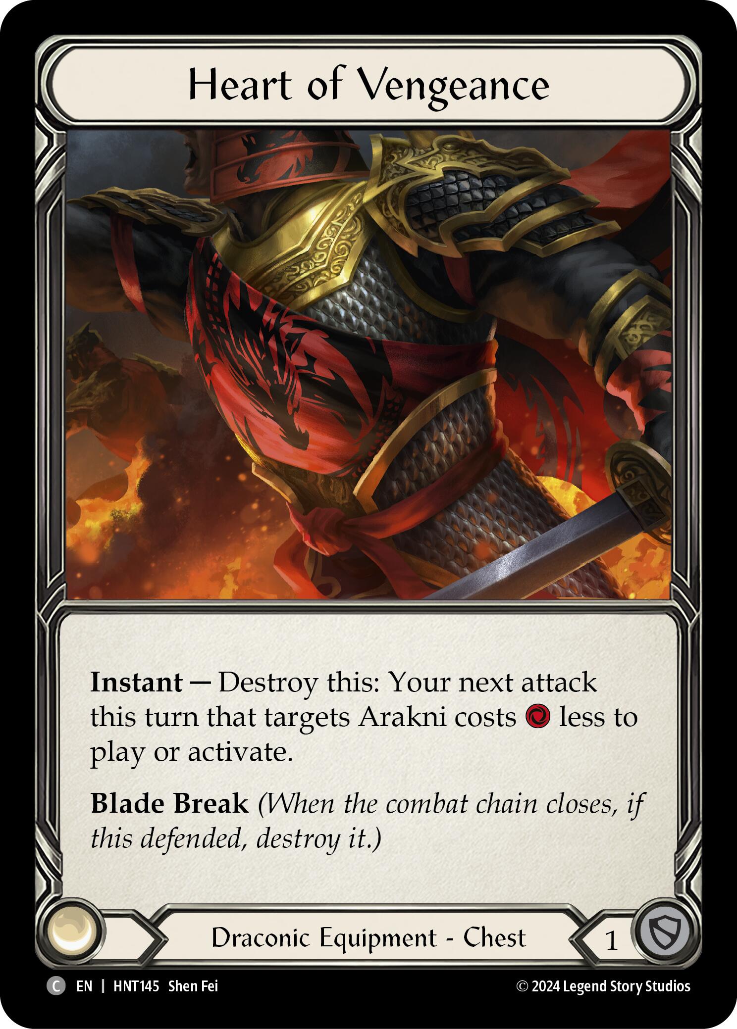 Heart of Vengeance [HNT145] (The Hunted)  Cold Foil | Devastation Store