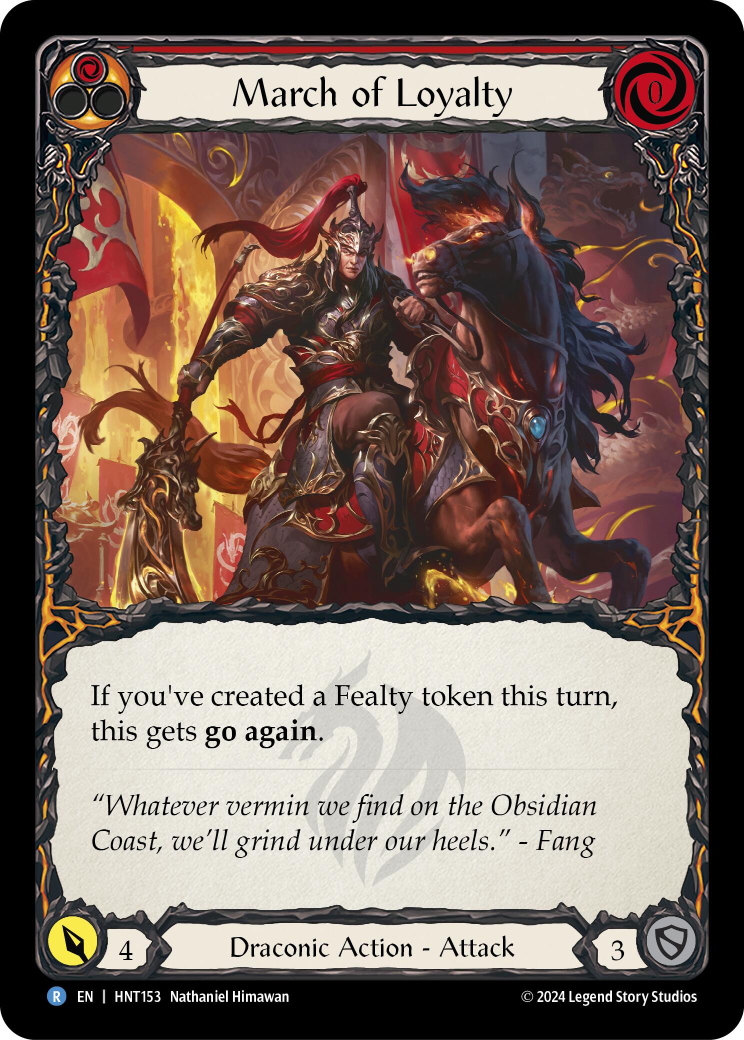 March of Loyalty (Red) [HNT153] (The Hunted) | Devastation Store