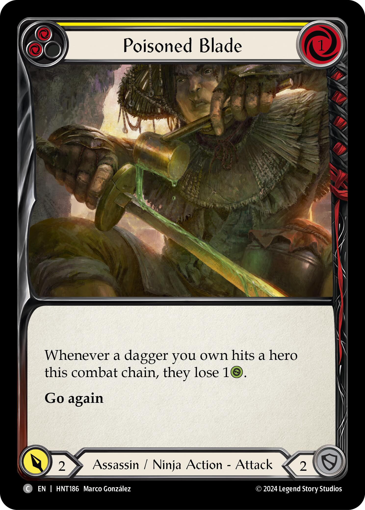 Poisoned Blade (Yellow) [HNT186] (The Hunted) | Devastation Store
