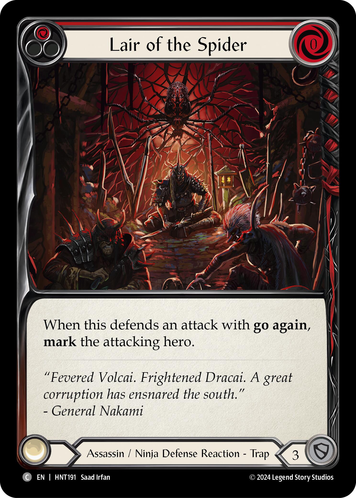 Lair of the Spider (Red) [HNT191] (The Hunted) | Devastation Store