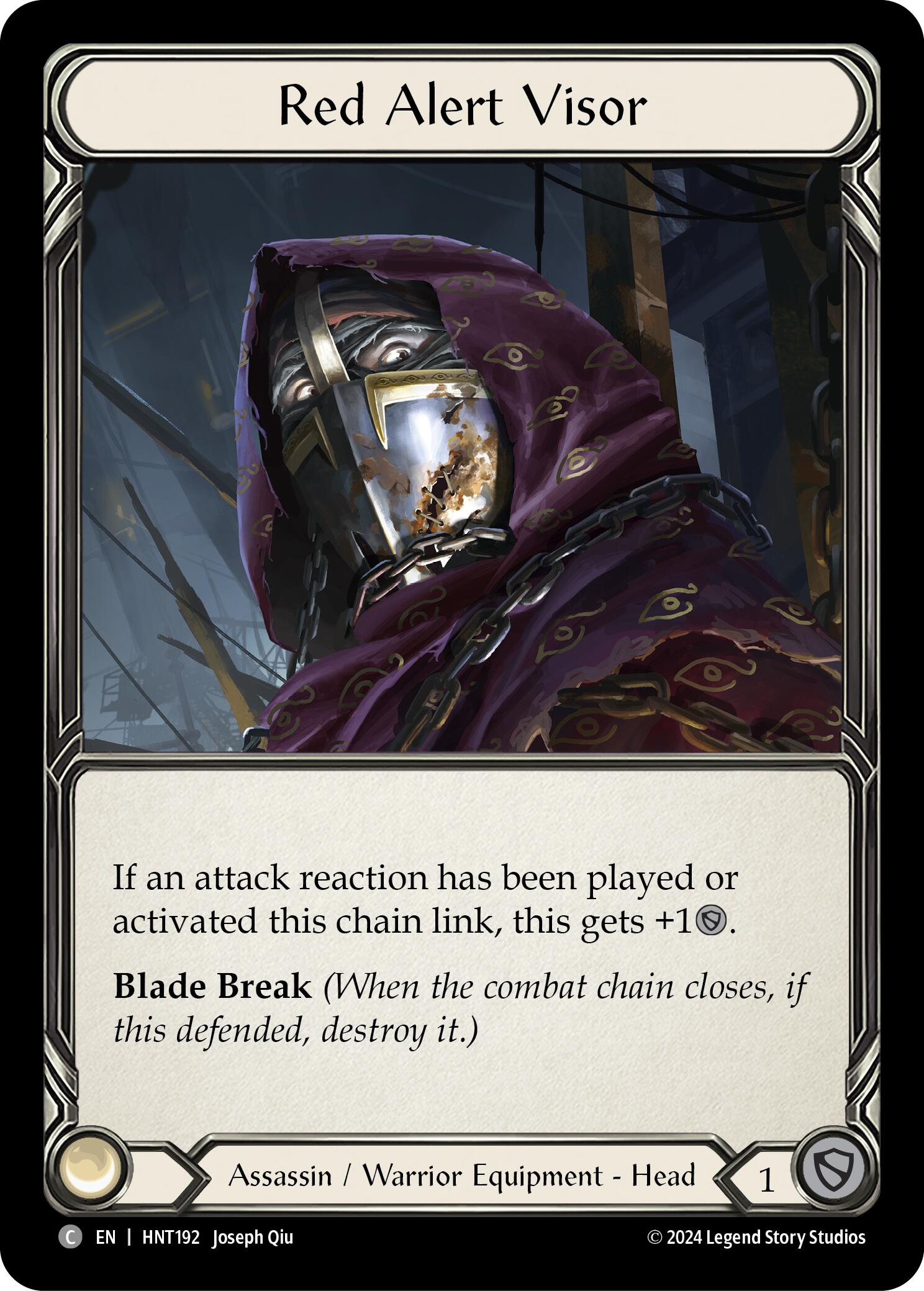 Red Alert Visor [HNT192] (The Hunted)  Cold Foil | Devastation Store
