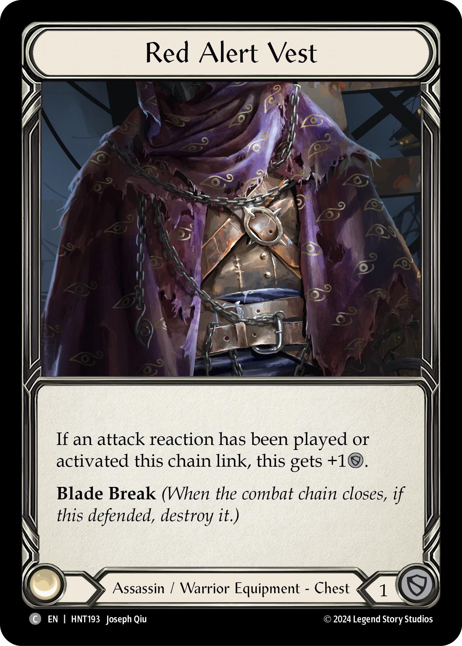 Red Alert Vest [HNT193] (The Hunted)  Cold Foil | Devastation Store